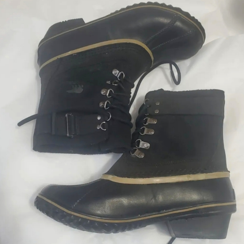 Sorel Suede Waterproof Boots Black 9.5
